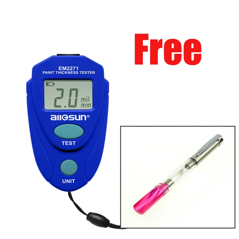 Thickness Gauge EM2271 Digital Display Car Painting Thickness Meter