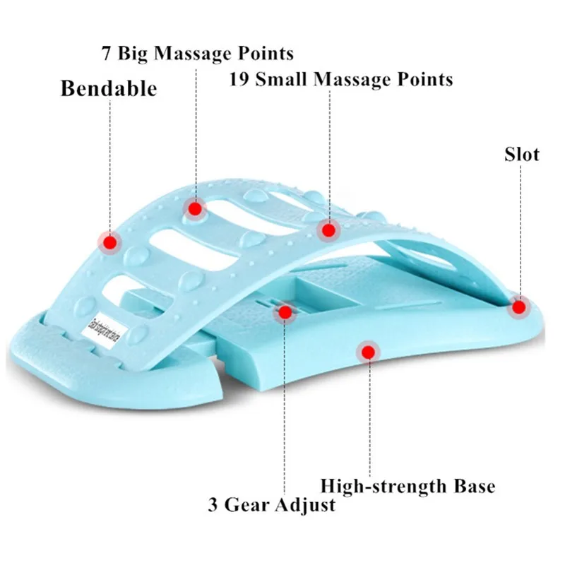Массажер Поясничный опорная растягивающаяся спина спортивное оборудование для дома сидение тренировки позвоночника болеутоляющее Корректор осанки