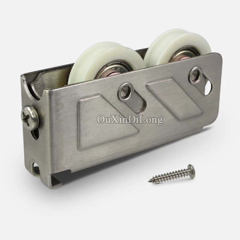Black//White Sliding Door Roller 29mmDia Nylon Wheel for Window /& Door /&Gate