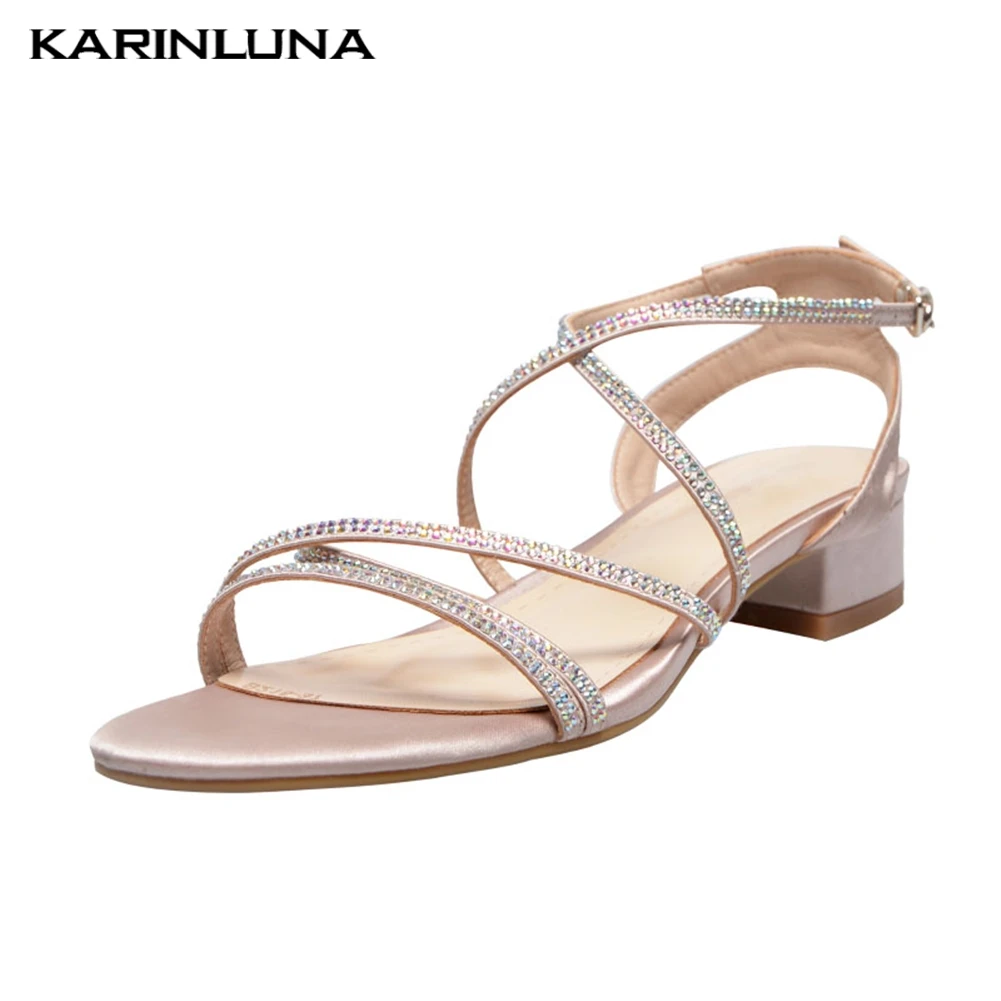 

fashion gladiator sandals woman shoes cross-strap square heels summer party office shoes woman sandals lady footwear 2019