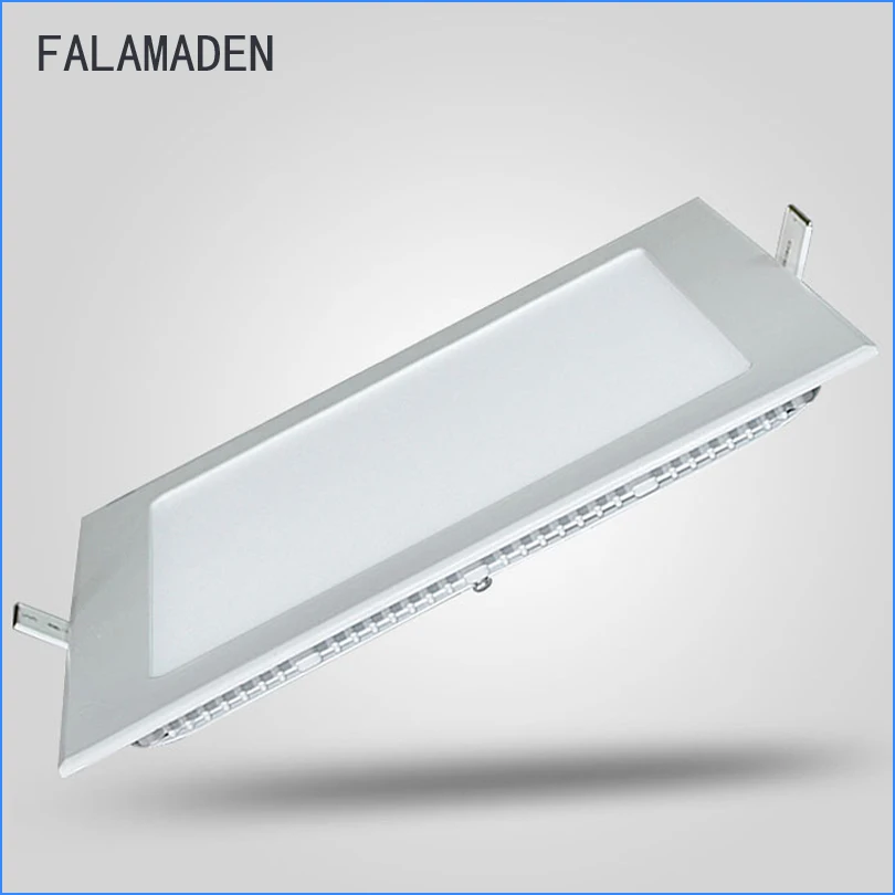 Us 16 5 Led Ceiling Panel Light Dimmable 6w 12w 18w 24w High Brightness Led Downlight With Adapter Ac85 265v Indoor Lights In Led Panel Lights