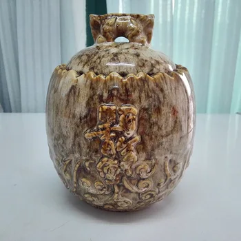 

[HT!]1200ml Handmade porcelain tea jar,china ceramic kitchen food storage jars,candy storing tank,teas sealed container