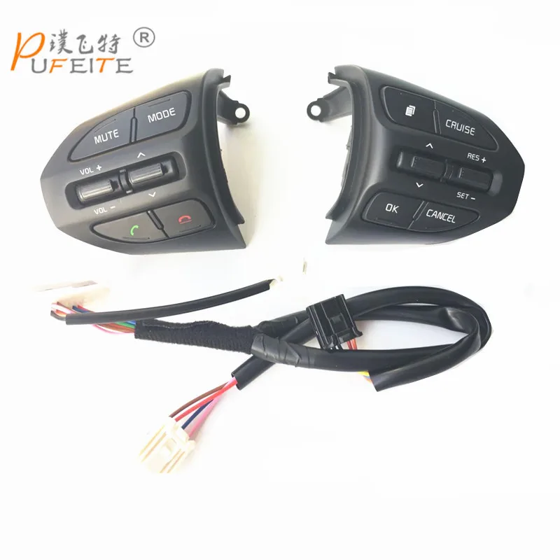 

free shipping Steering Wheel Button For KIA K2 RIO 2016 2017 Buttons Bluetooth Phone Cruise Control Volume