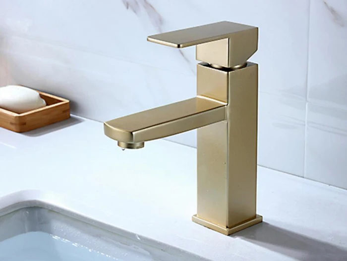 stainless steel Sink faucet brushed gold color Bathroom  waterfall Faucet Mixer Wall Tap Vanity Torneira Bathroom faucet BL024