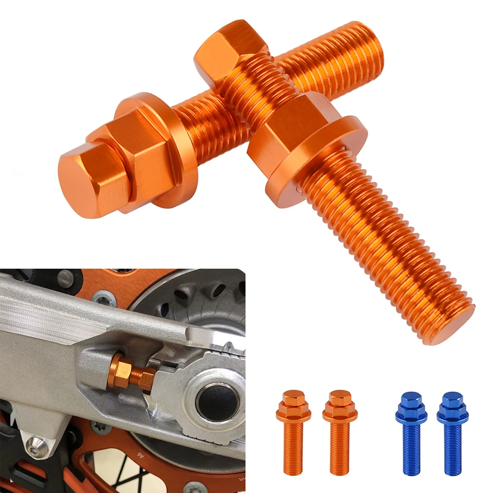 Cnc Chain Adjuster Bolt Nuts For Ktm 105 125 200 250 300 350 390 450