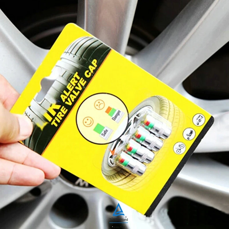 

2014 NEW 2.4bar 36PSI Car Safety Tire Pressure Warning Air Valve Indicators Tire Monitor Alert Valve Stem Cap (4-Piece Pack)