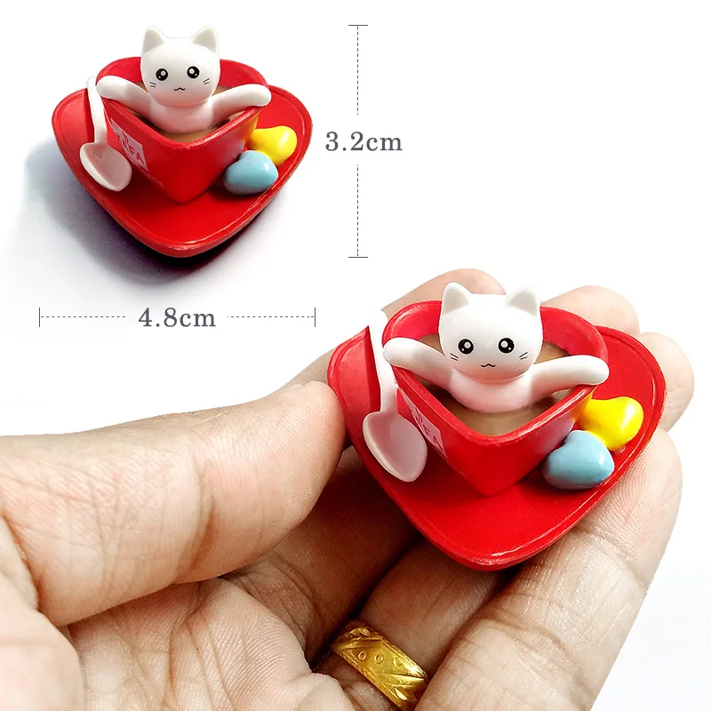 Kawaii десерт кошка модель животного домашний декор миниатюрное украшение для сада
