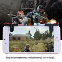 black pair 1 Pair Phone Black Joysticks Shooting Tools for STG FPS TPS Game Button Games Controller Accessories Physical Joysticks Tool New (4)