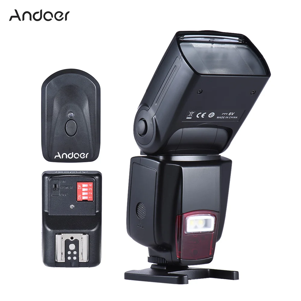 Andoer AD-560 II универсальная вспышка Speedlite Speedlight w/беспроводной триггер вспышки для Canon Nikon Olympus Pentax DSLR камеры вспышки