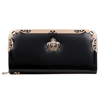

FGGS Hot 2017 Fashion PU Women Wallet Multifunctional Zipper Long Wallet Vintage Ladies Clutch Thin Cheap Coin Purse Card Hold