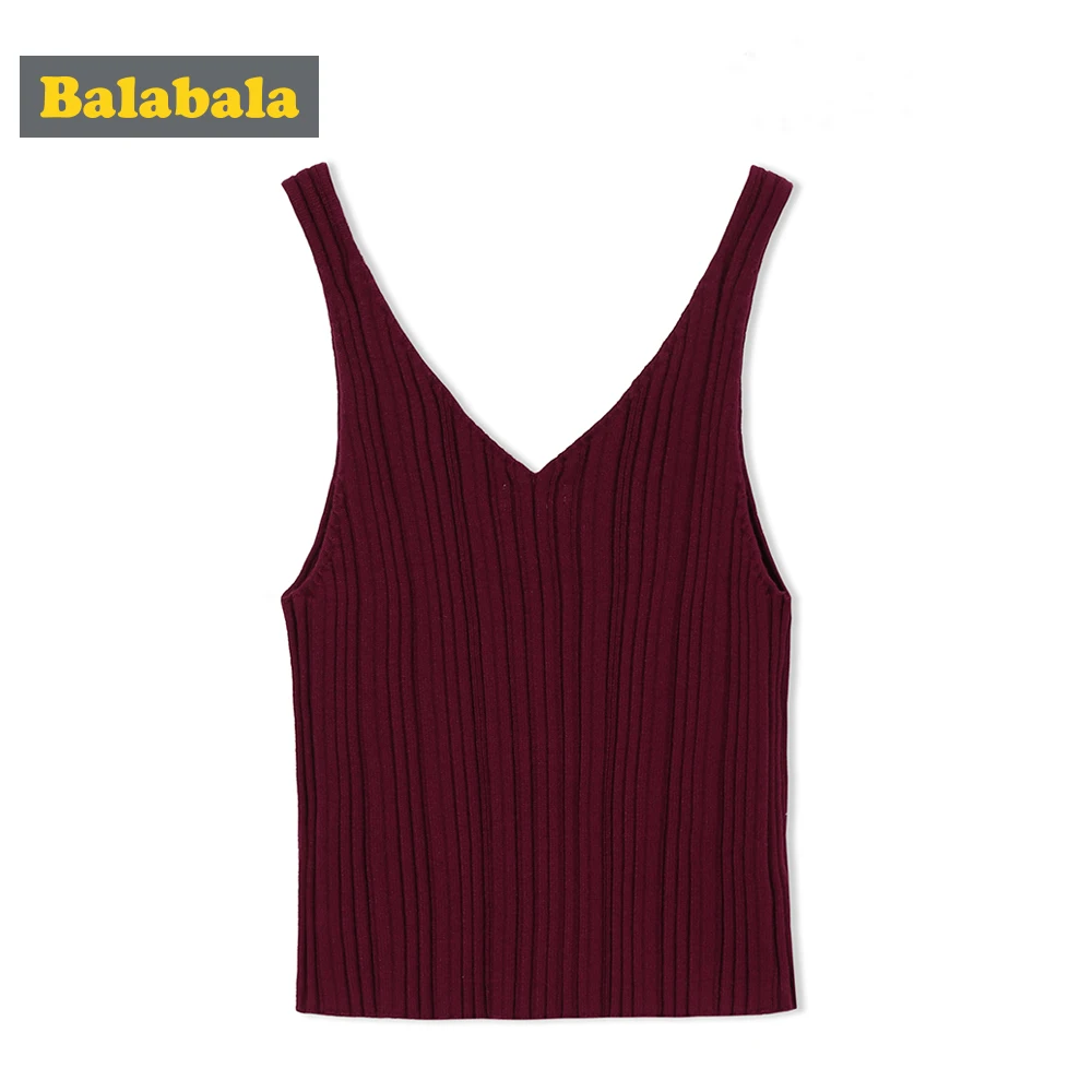 

balabala Children Girls Vest Spring Autumn 2018 New Ladies Casual Fashion Sling For Girl Smooth Soft Child Inside Clothes