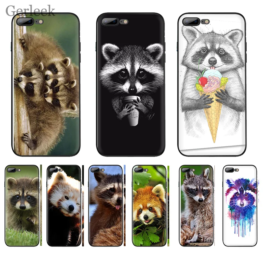

Phone Case Raccoon Unique Design For iPhone 6 6S 5 5S SE XR X XS MAX 8 7 6 Plus Cover