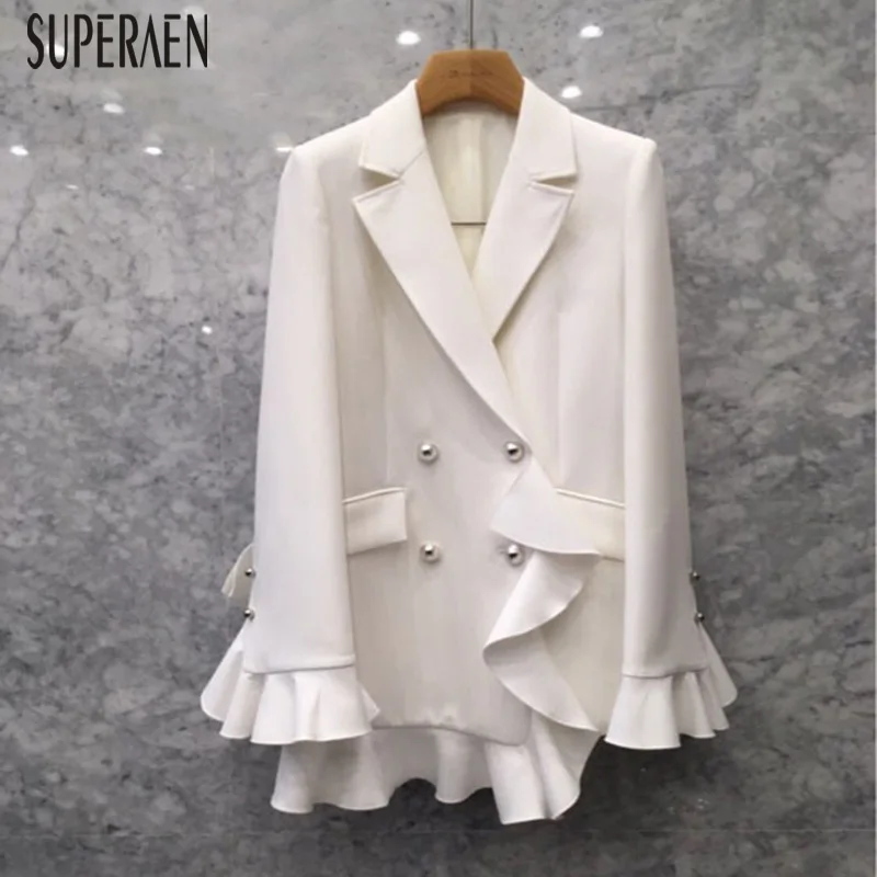 Best  SuperAen Fashion Suit Jacket Female 2019 Spring Korean Style Solid Color Women Jacket Temperament D