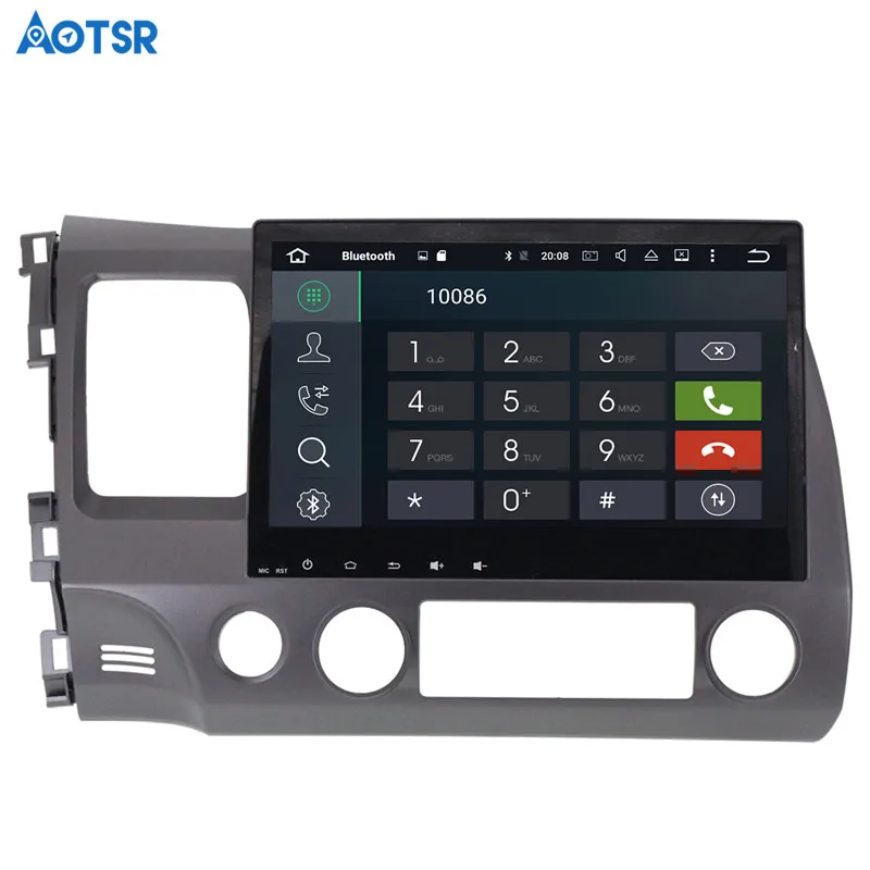 Excellent Aotsr Android 8.1 GPS navigation Car DVD Player For Honda Civic 2007-2011 multimedia 2 din radio recorder 4GB+32GB 2GB+16GB 11