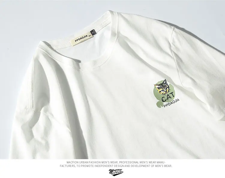 M-4XL 5XL мужские футболки мода футболка для мужчин slim fit Мультфильм Плюс Размер короткий рукав цветочный принт бультерьер футболка