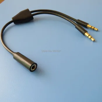 

3.5mm Audio Aux Cable Female to 2x male Stereo Extension Headphone Splitter Cord