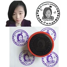 5 см круг на заказ фото штамп для моего первого общения испанский самочернильный штамп печать