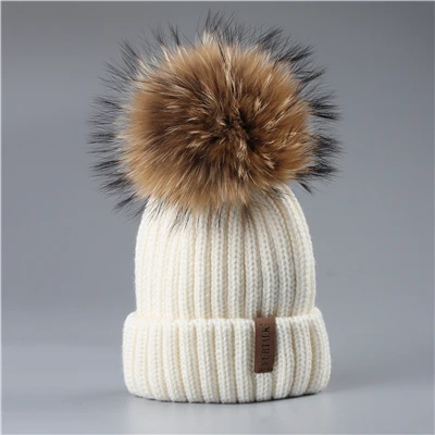 Furtalk Winter Pompom Hat For Kids Ages 2 7 Knit Beanie Winter Baby Hat For Children Fur Pom Pom Hats For Girls And Boys In Skullies Beanies From Men S Clothing Furtalk Winter Pompom Hat For Kids Ages 2 7 Knit Beanie Winter Baby Hat For Children Fur Pom Pom Hats For Girls And Boys In Skullies Beanies From Men S Clothing