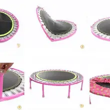 48 дюймов нержавеющая сталь Весна Батуты Отказов кровать евро Bungy тренажеры с ПВХ Водостойкая крышка Ткань