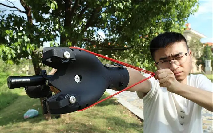 Najtaniej Nowy zielony kolor proca laserowa wysoka prędkość czarny łuk do polowań wędkarstwo proca strzelanie katapulta Sling Shot bełt do kuszy