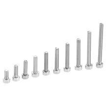 50Pcs 304 Stainless Steel M3 Screws Allen Hexagon Hex Socket Button Head Screw Bolt Fastener M3*6/8/10/12/14/16/18/20/25mm/30mm 340pcs assorted stainless steel m3 screw 5 6 8 10 12 14 16 18 20mm with hex nuts bolt cap socket set