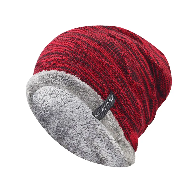 Hombre Invierno Cálido Sombrero De Punto Visera Po... - Grandado