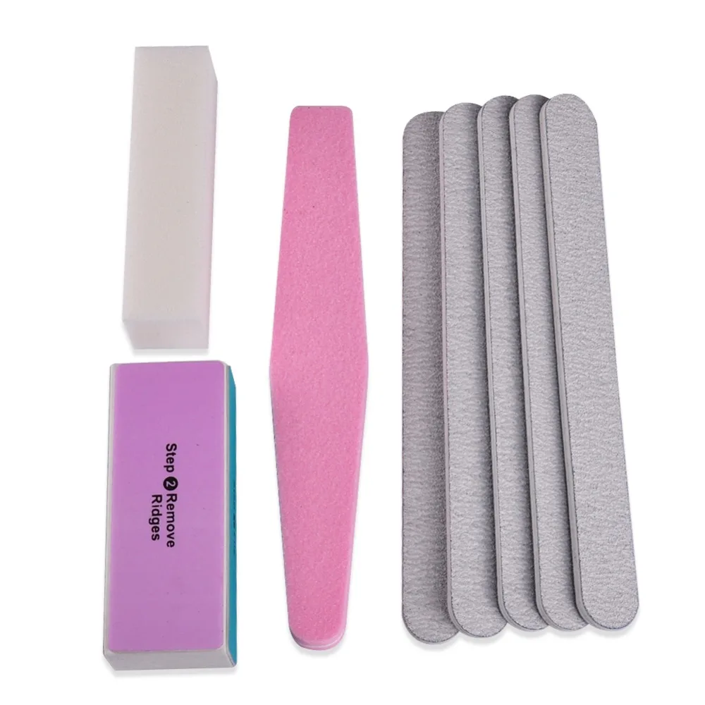 

Biutee 8PCS/set Nail Art Salon Manicure Pedicure Tools Sanding Files Buffer Block Set