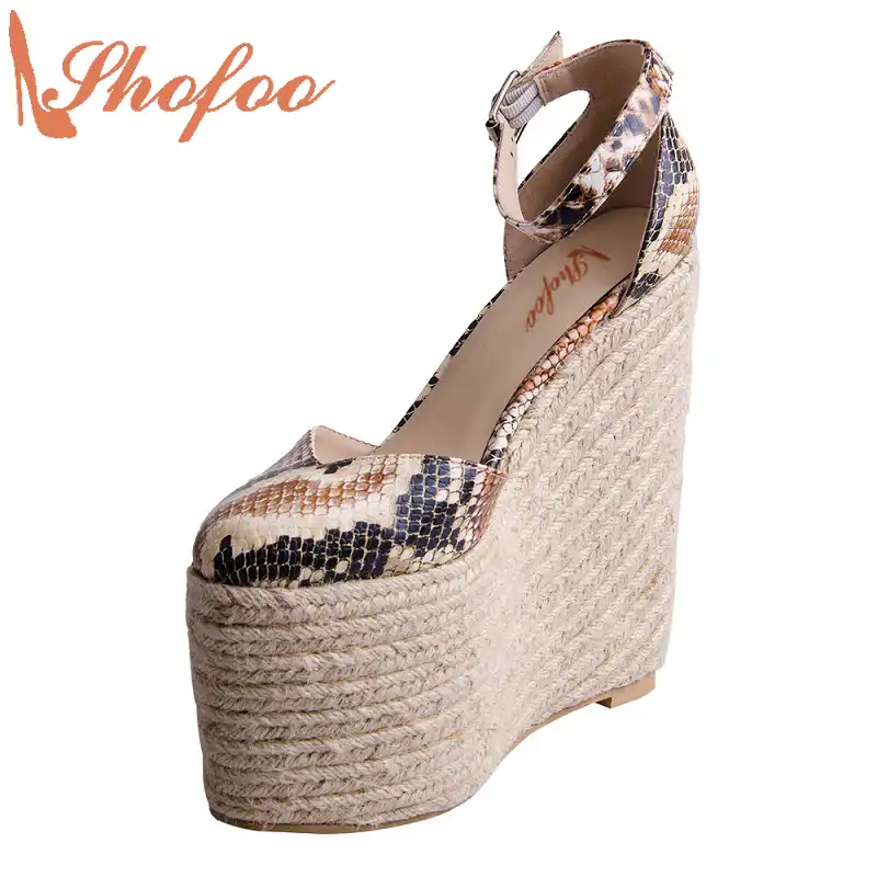snake print clogs