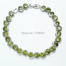 Горячая красивый Овальный оливковый циркон браслет& браслет кубический цирконий ювелирные браслеты аксессуары для женщин