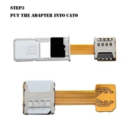 tf כרטיס sd TF היברידי חריץ SIM כרטיס ה- SIM כפול מתאם מיקרו SD Extender עבור טלפון אנדרואיד (5)