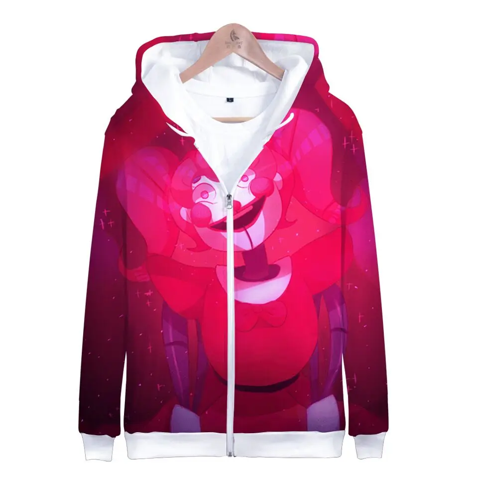FNAF/толстовка с 3D принтом «пять ночей с Фредди»; детская толстовка на молнии с капюшоном для мальчиков; тонкая осенне-зимняя одежда; куртка на молнии - Цвет: color at picture