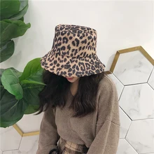 Новая мода Простой повседневный темперамент Милая Кепка теплая Кепка для улицы Для Женщин Девочек Леопардовый принт Удобная мягкая милая сумка шляпы