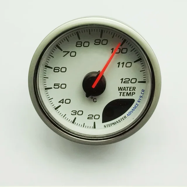 Water Temp Gauge 60mm Cr Advance Car Temperature With Water Temp Gauge 60mm Cr Advance Car Temperature With Sensor White Face