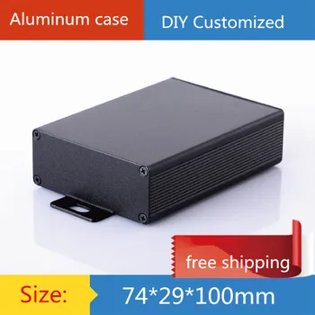 

diy amp case 74*29*100mm Mini aluminum amplifier chassis/Electronic Component/PCB circuit board case/AMP Enclosure/case/DIY box