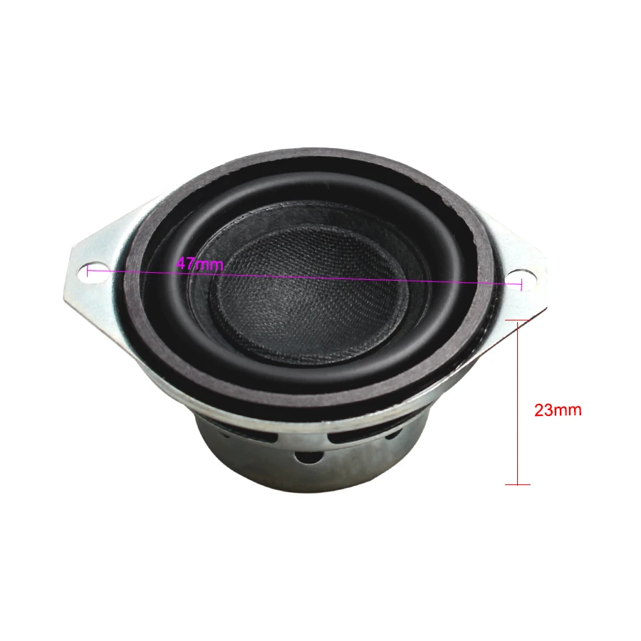 2PCS 1.5 inch 8 ohm 10W Magnetic Big Voice Coil Black Basin PU Side Full Frequency Bluetooth Speaker For JL MINI Loudspeaker