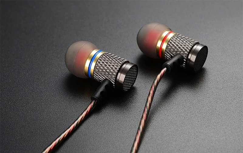 KZ EDR1 Special Edition Gold Plated Housing Earphone With Microphone 3.5mm HD HiFi In Ear Monitor Bass Stereo Earbuds For Phone