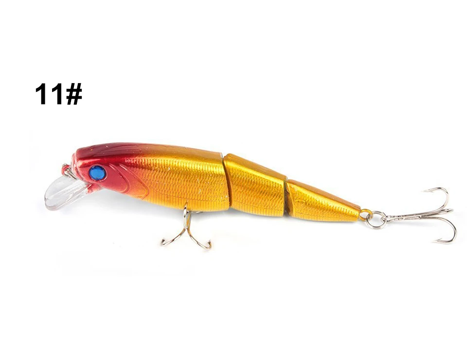 1PCS Jointed Fishing Lure 10.5CM 15G Floating Minnow Plastic Artificial Fishing Wobblers Tools 3 Sections Lure