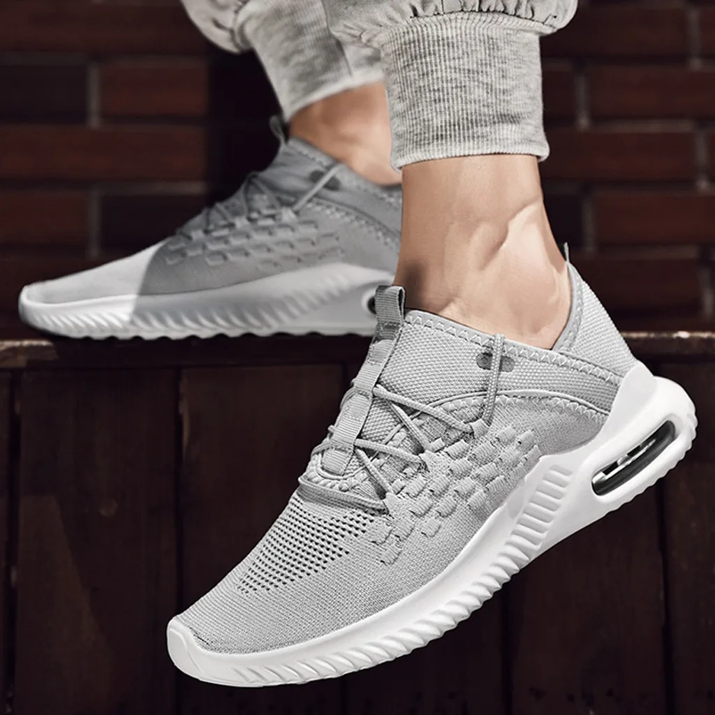 

plus size men platform sneakers Mesh Casual Sports Shoes Running Breathable Shoes Sneakers zapatillas hombre casual#G3