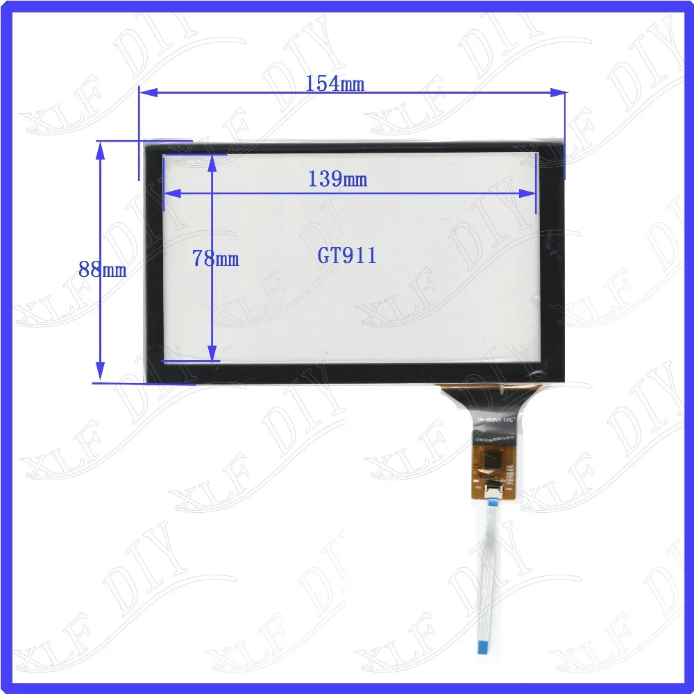 ZhiYuSun Freeshipping YH-8894V4 154*88compatible 6.2inch Capacitive screen glass For GPS CAR 154mm*88mm GT911 | Компьютеры и офис
