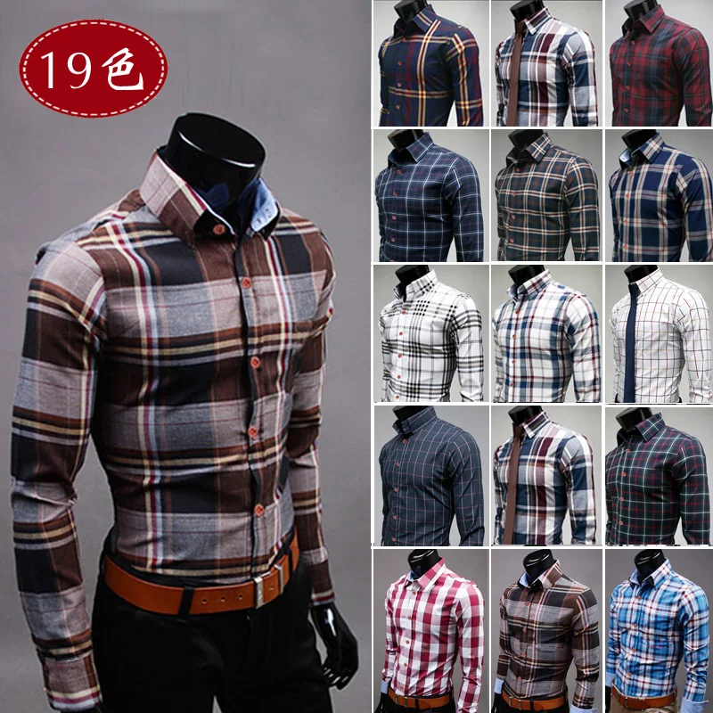camisas cuadra para hombre