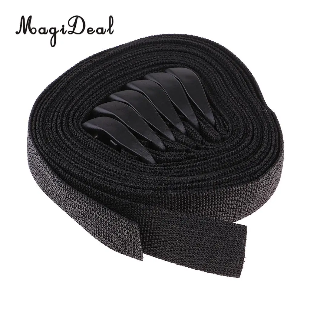6pcs Buckle Tie Down Nylon Strap Cargo Lash Luggage Bag Belt Strapping Cord Outdoor Camping Car Travel Fishing