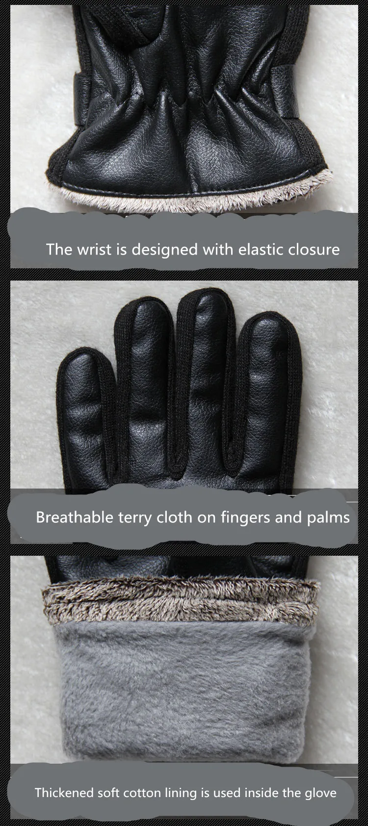 Новые перчатки для вождения, черные перчатки guantes de cuero hombre guantes invierno hombre, мужские зимние перчатки