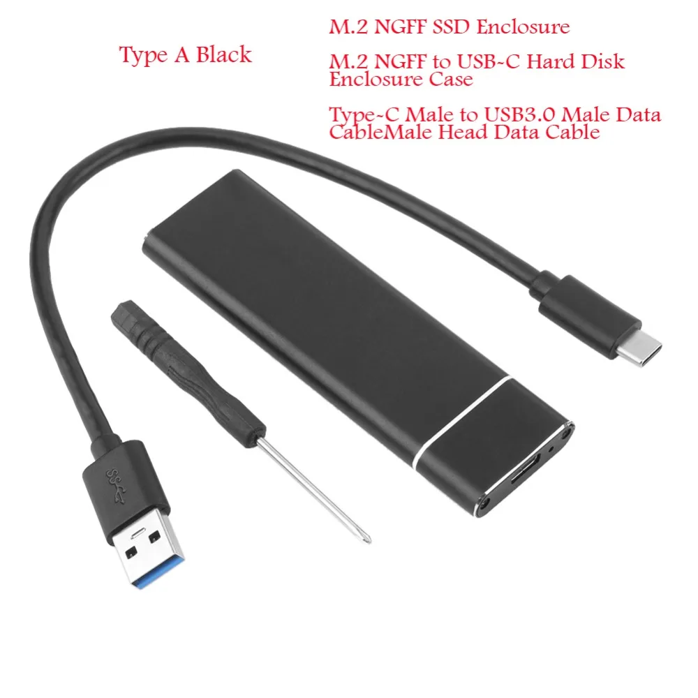 M.2 NGFF SATA SSD USB 3,1 Тип-конвертер адаптер sata USB жесткий диск корпус чехол для M2 жесткого диска ПК для 2242/2262/2280 M.2