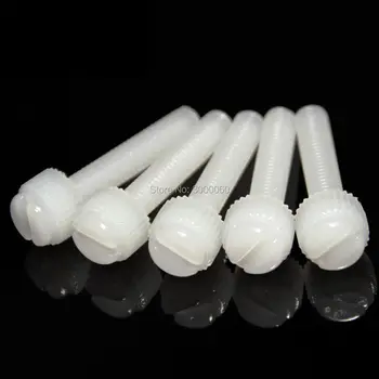 

M3 M4 M5 M6 White Nylon Slotted Knurled Head PC Hand Tighten Thumb Screw 200pcs/lot