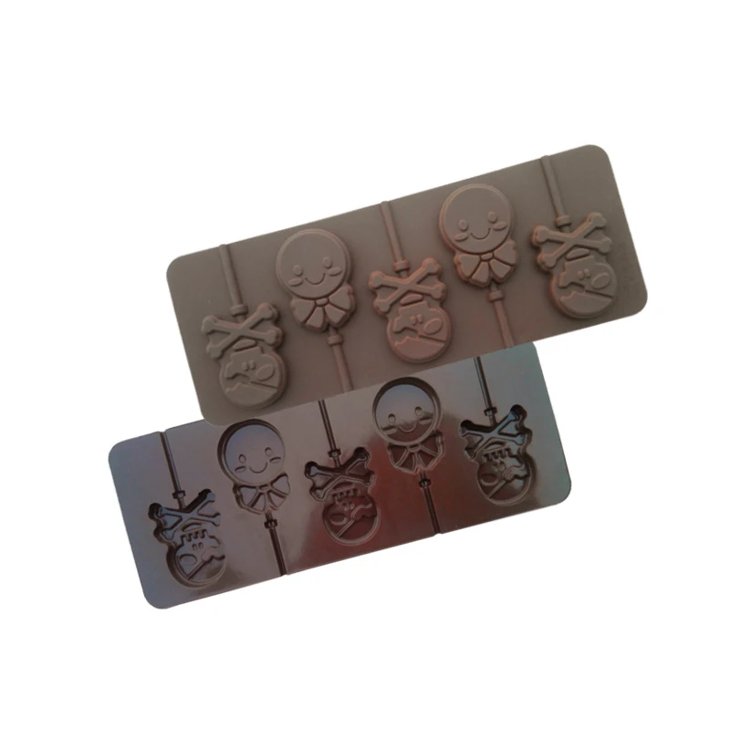 

1PCS Food Grade Silicone Material, Skull Shape For Chocolate Lollipop Mold, Cake Tools, Cookie , Jelly, Ice Mold D688