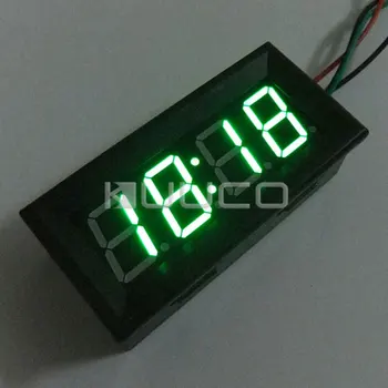 

Digital Meter/Panel Meter Adjustable Clock 24-hour Digital Clock Yellow Led display Car Clock DC 12V 24V DIY Time Monitor/Tester