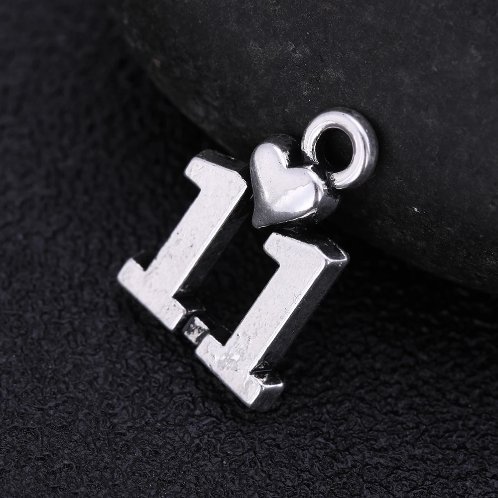 Skyrim 20 шт./лот серебряный цвет номер 10 11 12 день рождения Подвески аппликация ожерелье браслет кулон для изготовления ювелирных изделий