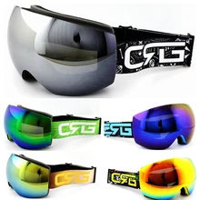 Высокое качество, брендовые лыжные очки, двухслойные, UV400, анти-туман, большая Лыжная маска, очки для катания на лыжах, для мужчин и женщин, очки для сноуборда