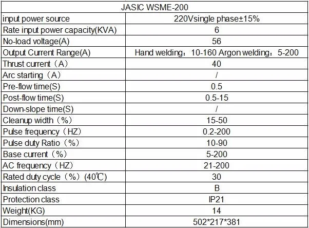 WSME-200 AC/DC Pulse TIG сварочный аппарат алюминий 220 В