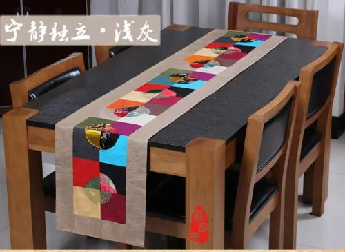 

wholesale BRAND NEW Noble Classic Mixed colour CHINESE HANDMADE SILK TABLE RUNNER BED FLAG